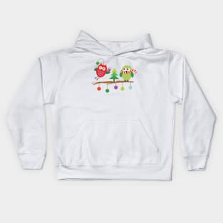 Holiday owls Kids Hoodie